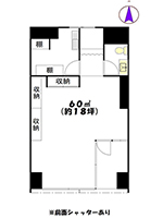 賃貸オフィス・賃貸店舗情報|ホワイト青山206号 間取り図